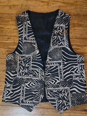 Vintage Toby Weston Tan and Black Vest